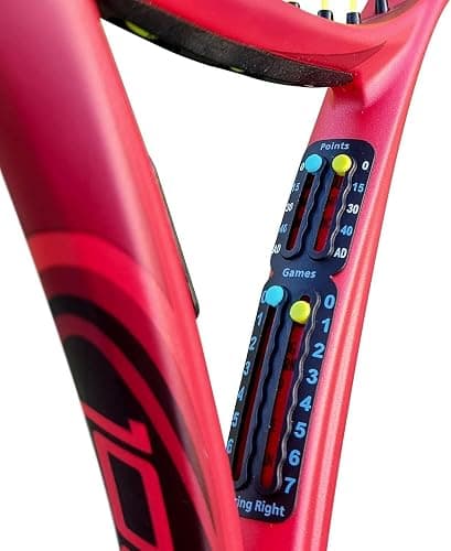 Scoring Right Portable Tennis Racket and Padel Scorekeeper, Easily Mounted Small Score Board to Keep Score of Points, Games, and Sets, ITF Conforming, Lightweight Mini Score Keeper, 1.9g - Image 1