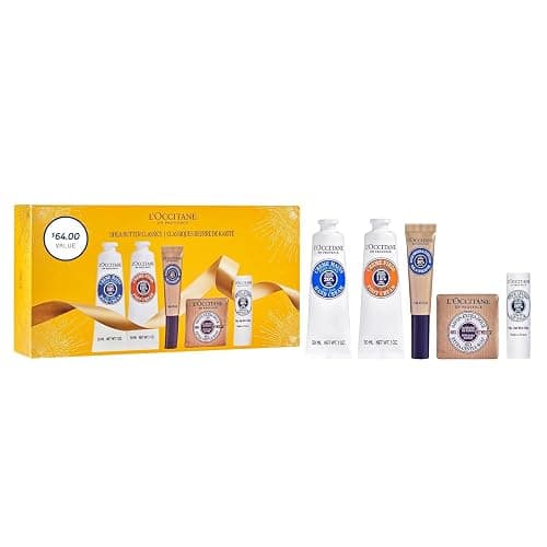 L’Occitane Shea Butter Classics Holiday Gift Set, Soothing, Nourishing & Hydrating Daily Essentials, Travel-Sized Minis, Skincare, Lip & Body Care - Image 1
