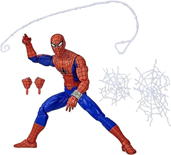 STAR WARS Marvel Legends Series Spider-Man 60th Anniversary Japanese Spider-Man 6-inch Action Figures, 6 Accessories - Image 1