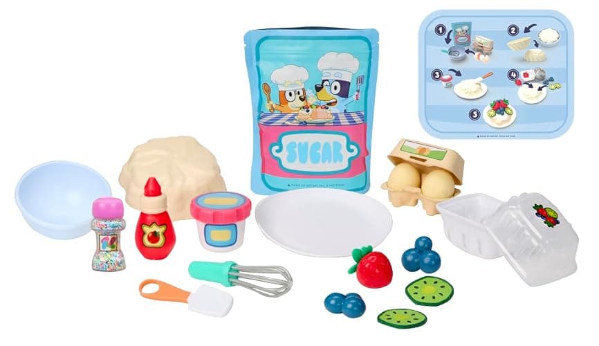 Little Tikes Creative Chefs Bluey Pavlova Kit with 15 Accessories, Pretend Play Cooking Set, for Boys and Girls Ages 3+ Years - Image 1