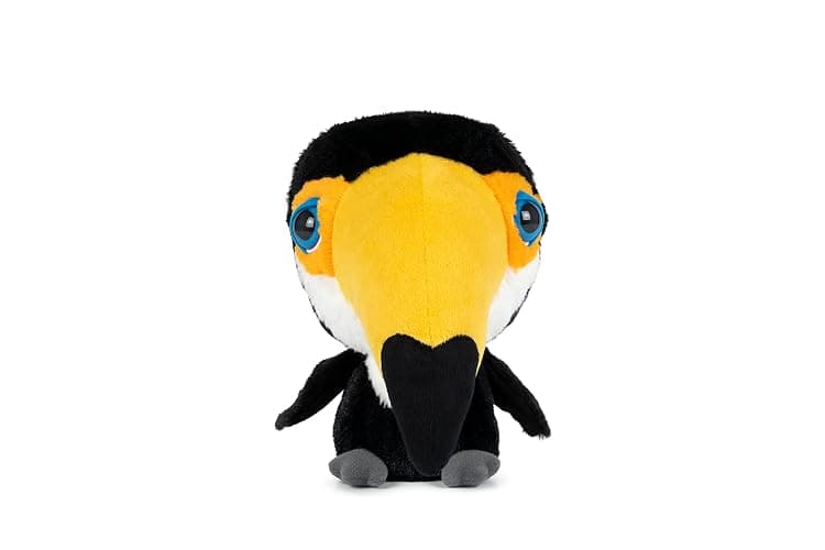 BIG HEADZ Around the World Plush Toys - Huggable and Adorable Collection of 8 Styles including Zebra, Toucan, Camel, Reindeer, Whale, Fox, Koala, and Panda for Kids of All Ages - Image 1
