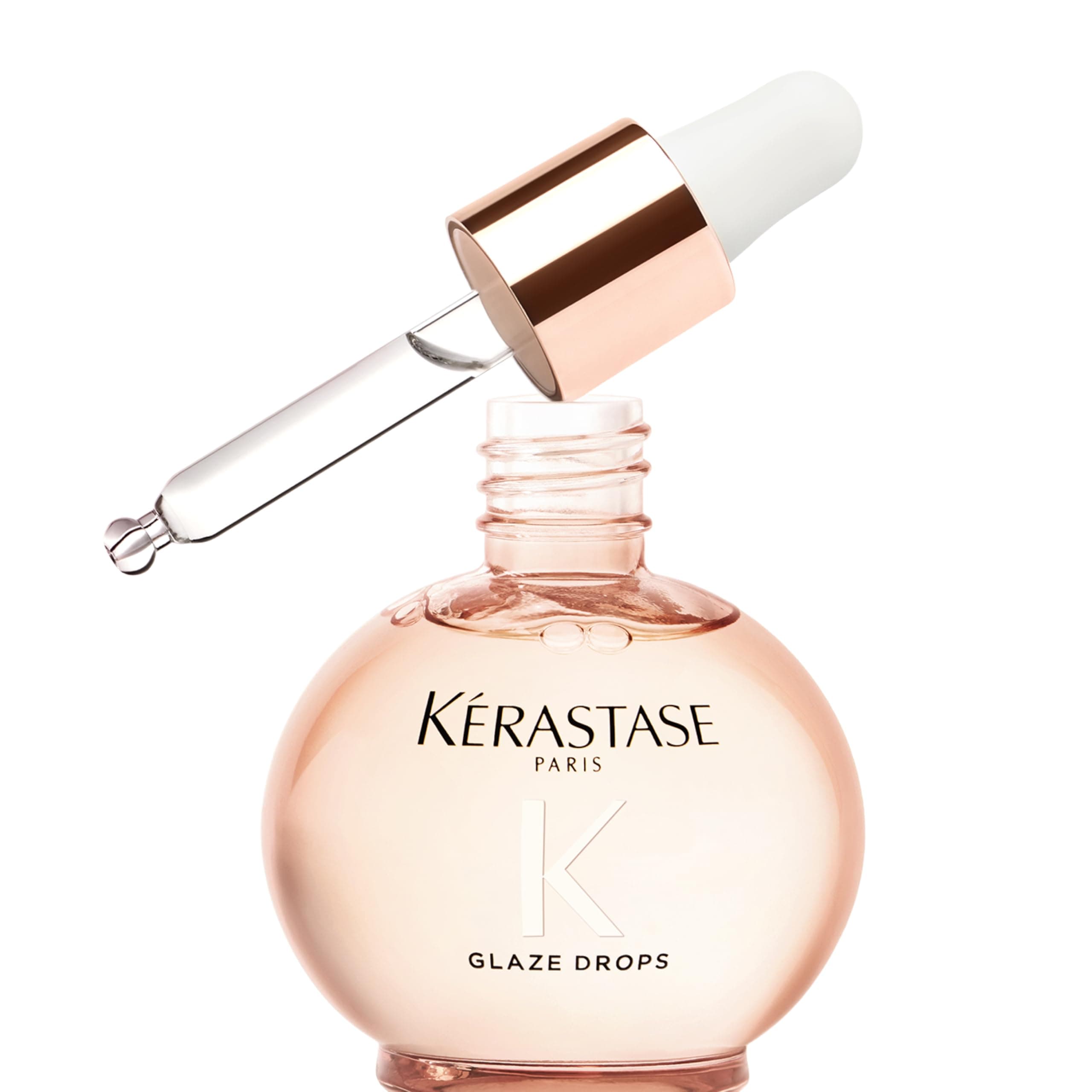 Kérastase, Óleo, Gloss Absolu, Glaze Drops, para todos os tipos de cabelos com tendência ao frizz, formulado com óleo de rosa silvestre, potencializa o brilho, elasticiade e maciez, 45ml - Image 1