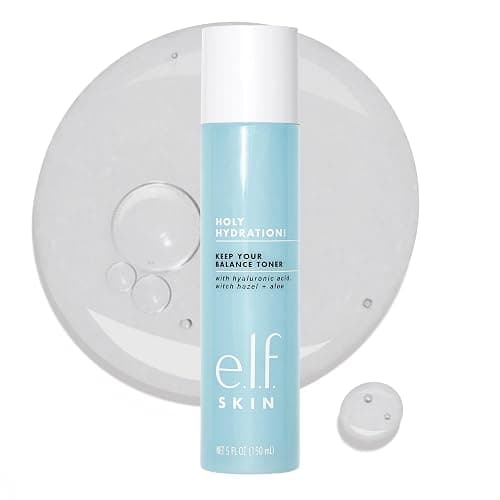 e.l.f. SKIN Keep Your Balance Toner, Gentle, Refreshing, Removes Makeup & Impurities, Hydrates, Cleanses, Soothes, Infused with Hyaluronic Acid, Witch Hazel and Aloe, 5.07 Fl Oz - Image 1