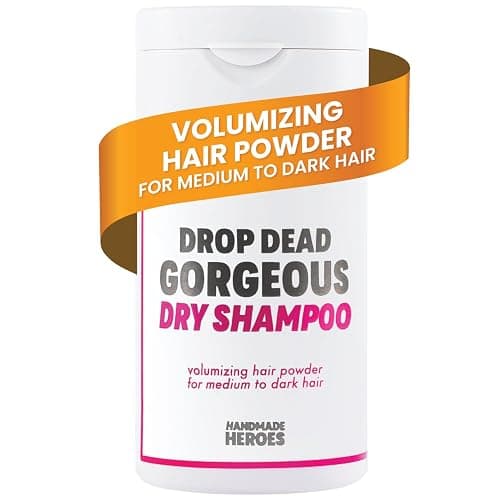 Handmade Heroes Volumizing Non Aerosol Dry Shampoo Powder - Absorbs Oil | Refreshes Roots Between Washes, Mattifying for Dark Brunette Hair, Dry Shampoo for Women & Men, Talc-free, Travel Size, Vegan - Image 1