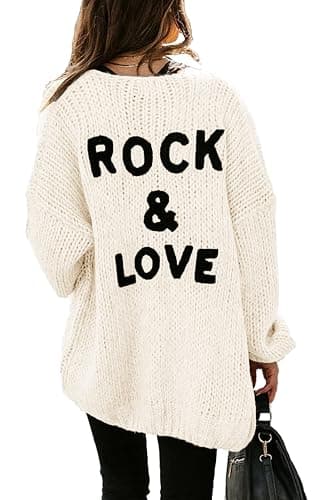 PRETTYGARDEN Women's Long Sleeve Open Front Knit Cardigans Sweaters Soft Loose Draped Coat Outerwear - Image 1