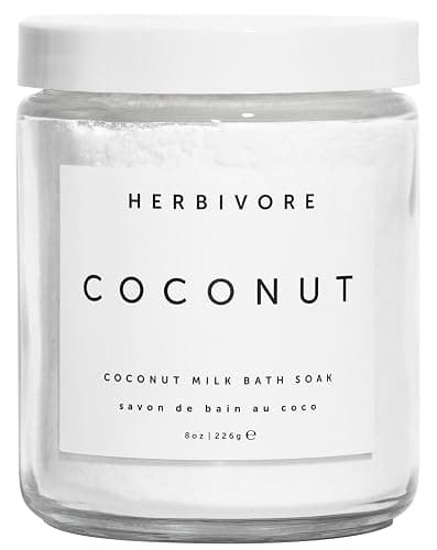 HERBIVORE Coconut Milk Bath Soak | Deeply Hydrating + Skin Softening, Soothing Light Coconut Scent, Vegan, Plant-Based - Image 1