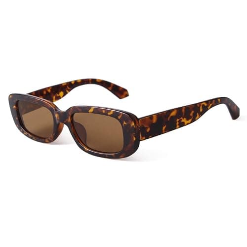 BUTABY Rectangle Sunglasses for Women Retro Driving Glasses 90’s Vintage Fashion Narrow Square Frame UV400 Protection - Image 1