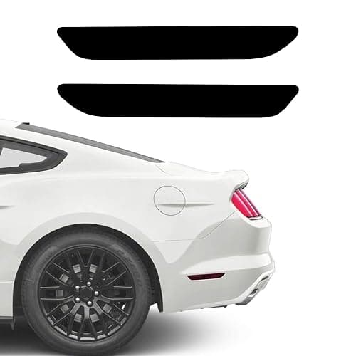 NDRUSH Blackout Side Marker Lights Vinyl Tint Film Precut Overlay Rear Sidemarker Wrap Cover Compatible with Ford Mustang 2015 2016 2017 2018 2019 - Image 1