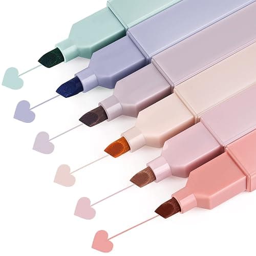 Taotree Aesthetic Cute Highlighters Assorted Colors, Bible Highlighters and Pens No Bleed, Mild Soft Chisel Tip Pastel Markers Pens for Journaling Note Taking School Stationary Supplies (Sunny) - Image 1