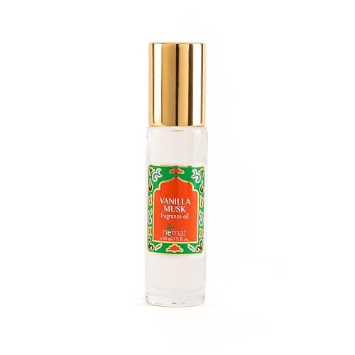 Vanilla Musk Perfume Oil Roll-On - Vanilla Fragrance Oil Roller (No Alcohol) Perfumes for Women and Men by Nemat Fragrances, 10 ml / 0.33 fl Oz - Image 1