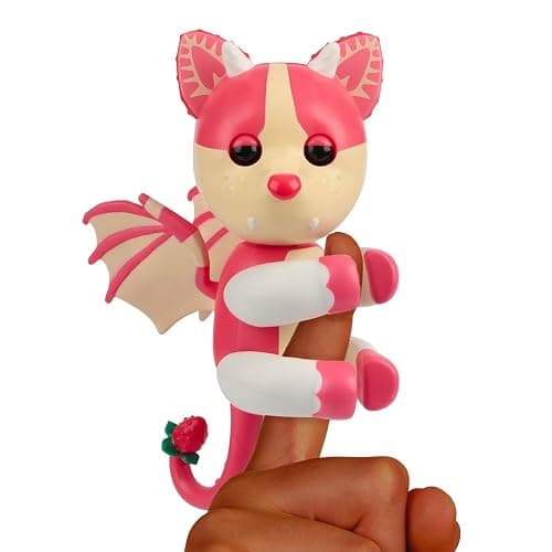 Fingerlings Adopt Me! x, Adopt Me! Strawberry Shortcake Bat Dragon, Legendary Interactive Pet with 40+ Sounds & Reactions (Ages 5+) - Image 1