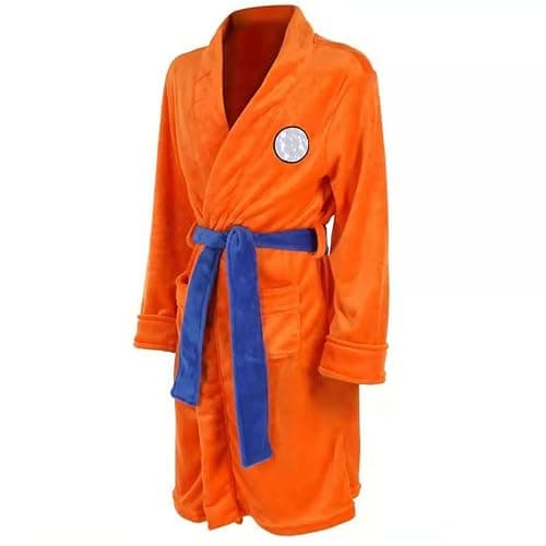 ILLOMEEGOOS Anime Robe Orange Plush Bathrobe Anime Pajamas Robes Soft Long Bathrobes Adults Christmas Halloween Costume - Image 1