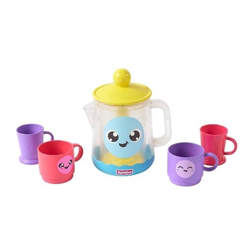 Toomies Bubble & Brew Bath Set, Foaming Teapot, Pretend Tea Party Bath Toy, Develops Fine Motor Skills, Imaginative Play, Suitable for Toddlers 18 Months and Up - Image 1