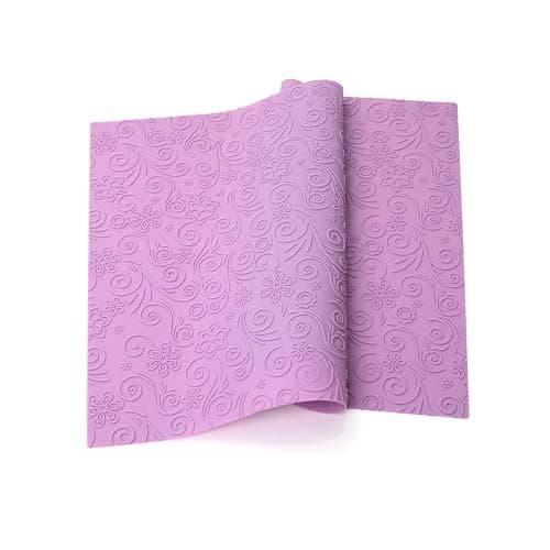 GROWTAIL Cake Fondant Impression Mat, Impression Lace Mold Fondant Cake Decorarting Tools-Spring Bloom/Spiricle/Crocodile Alligator Pattern (Spring Bloom) - Image 1
