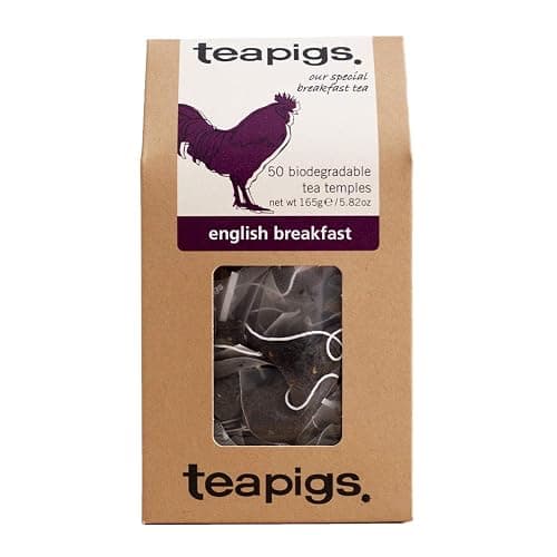 teapigs Black Tea Bags Made With Whole Leaves Pack of Tea Bags, english breakfast, 50 Count (5423) - Image 1