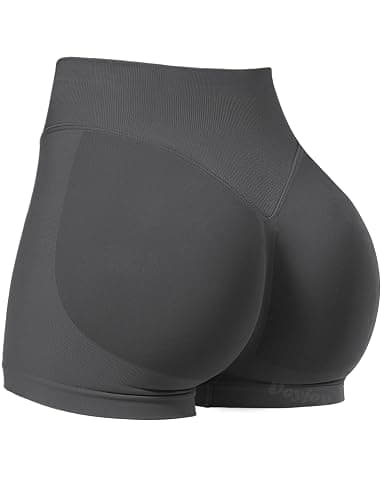 VOYJOY Women Workout Impact Shorts 2.5"/ 3.6"/ 4.5"/ 6" Scrunch Butt Lifting Gym Seamless Booty Biker Shorts - Image 1