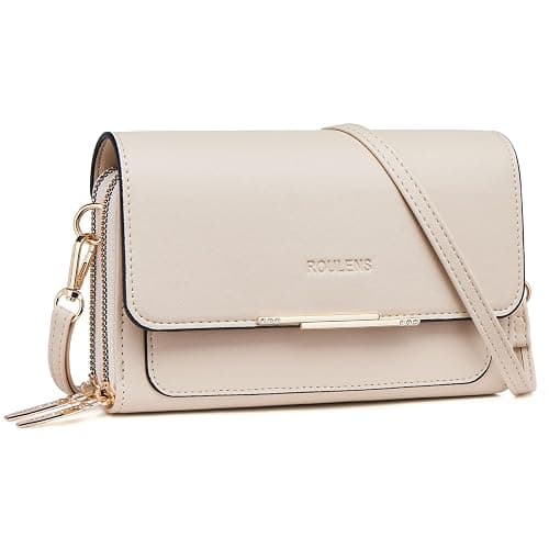 Roulens Small Crossbody Bag for Women,Cell Phone Purse Women's Shoulder Handbags Wallet Purse with Credit Card Slots - Image 1