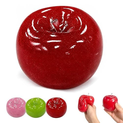 Slush Apple Squishy, Upgraded Portable Soft Squishy Ball,Red | 2026 New, Stress Relief, Portable Design, Soft Texture, Squishy Toy - Image 1