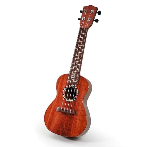 Raimy Kids Guitar Ukulele - 21in Ukulele Guitar Toys for Kids Ages 3 4 5 6 7+ Year Old Boys Girls Simulated Sound Quality Music Instruments Learning Education (Brown) - Image 1