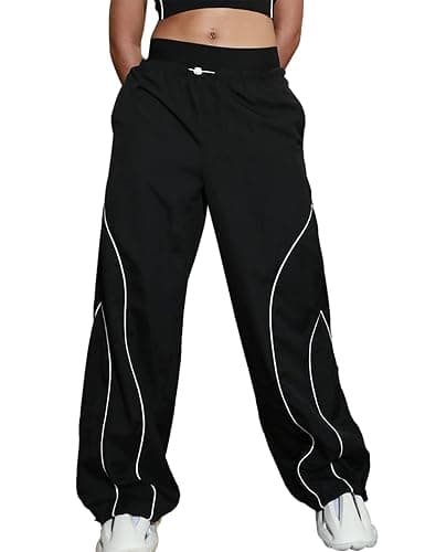 Zontroldy Cargo Pants Women Parachute Pants Y2K Baggy Casual High Waist Wide Leg Track Pants Streetwear - Image 1