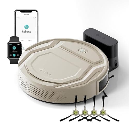 Lefant M210 Pro Robot Vacuum, Strong 2200Pa Suction, 120 Min Runtime, Super Slim Thin, Low Noise, Self-Charging, Wi-Fi/App/Alexa Control, Ideal for Pet Hair & Hard Floors - Image 1