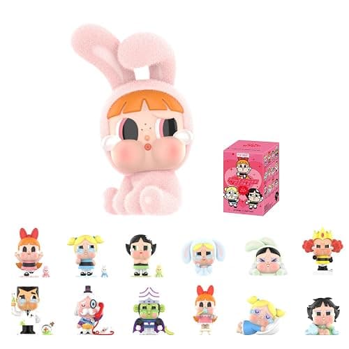 POP MART Crybaby x Powerpuff Girls Series Figures, Crybaby Blind Box Figures, Random Design Action Figures Collectible Toys Home Decorations, Holiday Birthday Gifts for Girls and Boys, Single Box - Image 1