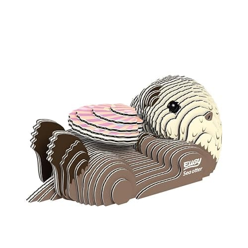 Eugy Sea Otter 3D Puzzle - 36 Piece Eco-Friendly Educational Toy Puzzle for Boys, Girls & Kids Ages 6+ - Image 1