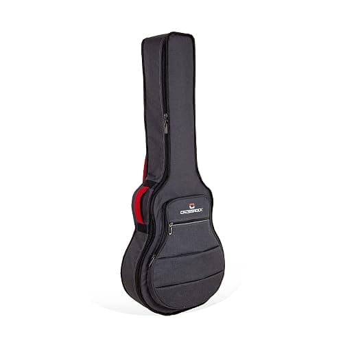Crossrock 10mm Padded Guitar Backpack Case for 16" Archtop/Hollow Body/Jazz Electric Guitars - Lightweight Gig Bag Fits Gretsch Electromatic, Ibanez, Epiphone, Gibson ES Series (CRSG107SADG) - Image 1