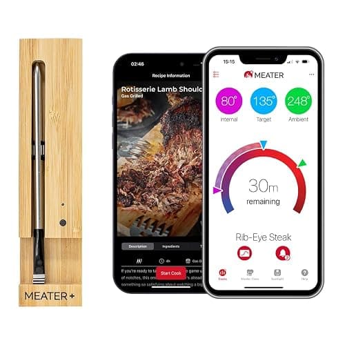 MEATER Plus | Smart Meat Thermometer with Bluetooth | 165ft Wireless Range | for The Oven, Grill, Kitchen, BBQ, Smoker, Rotisserie - Image 1