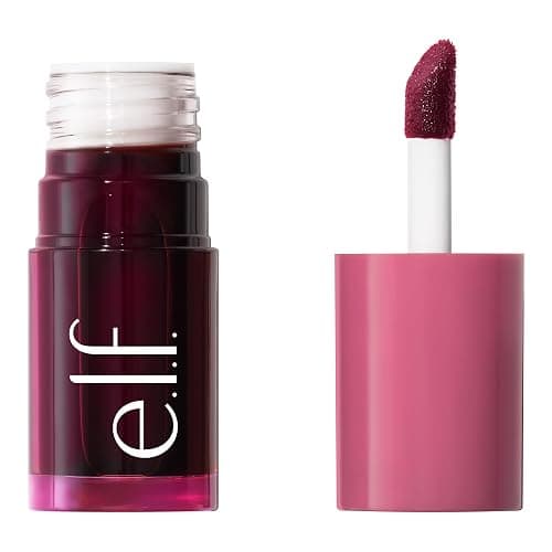e.l.f. Sheer For It Blush Tint, Multi-Use, Long-Lasting Lip & Cheek Makeup, Creates A Natural Flush Finish, Vegan & Cruelty-Free, Plums Up - Image 1