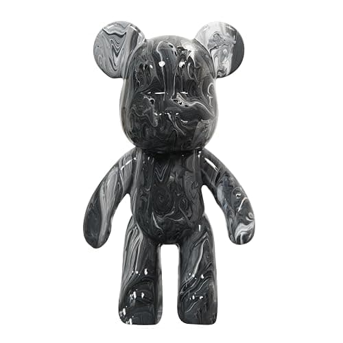 YONXID DIY Fluid Bear Painting Kit - Creative Home Decor Handcrafted Teddy Bear, Bearbrick Figure, and Bears to Paint Dolls for Birthday and Valentine's Day Gifts (9.05 Inches, Bear) - Image 1