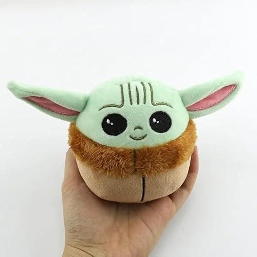 Leong Products Baby Yoda Squish Plush Toy, Grogu Stuffed Animal Kids Plushie, The Child Mandalorian Soft Kawaii Pillow Doll Gift Light Green (Small) - Image 1