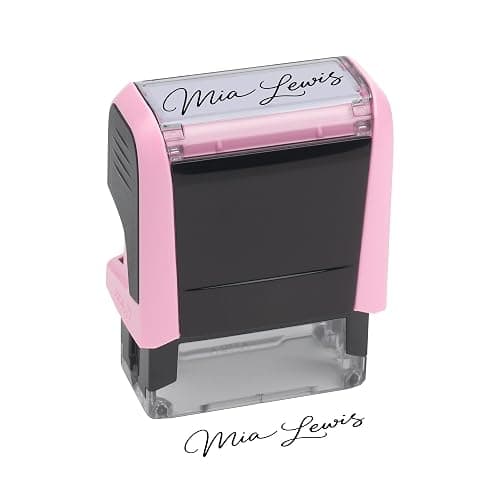 Personalized Signature Stamp for Signing Name – Custom Self Inking Signature Stamp – Custom Rubber Stamp for Documents, Checks, Forms, Office & Personal Use - Image 1