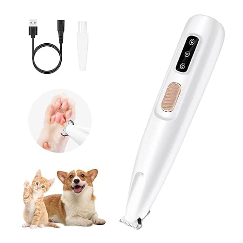 Mcbazel Pet Micro Precision Trimmer, Multifunctional Pet Hair Trimmer Waterproof Rechargeable Shaver with LED Light for Paws Eyes Ears Face Buttocks for Small Dogs and Cats,50dB Quiet Shave. - Image 1