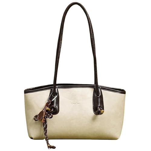 Vintage Shoulder Bag for Women,Y2k Fall Purse With Top Handle Leather Hobo Handbag Small Shoulder Bag for fall 2025 - Image 1