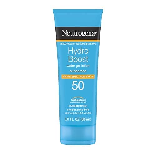 Neutrogena Hydro Boost Moisturizing Water Gel Sunscreen Lotion with Broad Spectrum SPF 50, Water-Resistant & Non-Greasy Hydrating Sunscreen Lotion, Oil-Free, 3 fl. oz - Image 1