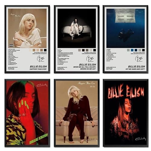 KUNYOS A Set Of 6 Poster (Unframed) Album Cover Posters Music Canvas Posters 08x12inch(20x30cm) Style-4 - Image 1