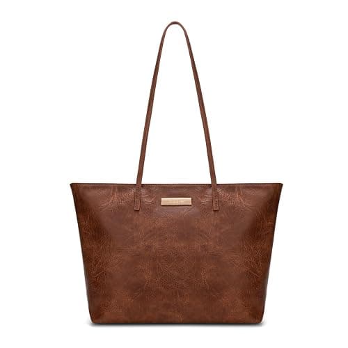 Montana West Medium Tote Bags for Women Shoulder Handbag with Zipper Lightweight Everyday Purse for Work, Travel, or Shopping - Image 1