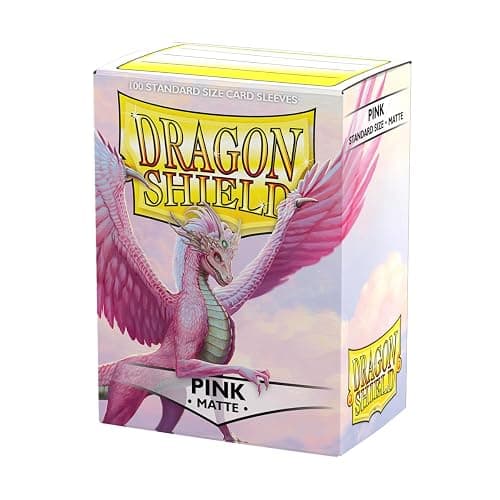 Dragon Shield | Standard Size Matte Card Sleeves | 100 CT - Smooth & Tough TCG Sleeves - Compatible with Pokemon, Flesh & Blood, One Piece & Magic The Gathering | Pink - Image 1