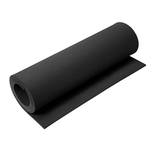 AMZQNART EVA Foam 5mm, Cosplay Foam Roll 16 x 59in (6.5sqft) Black, Suitable for Large Foam Cosplay Modeling, DIY Projects, Crafts,Ultra High Density 90 kg/m3. - Image 1