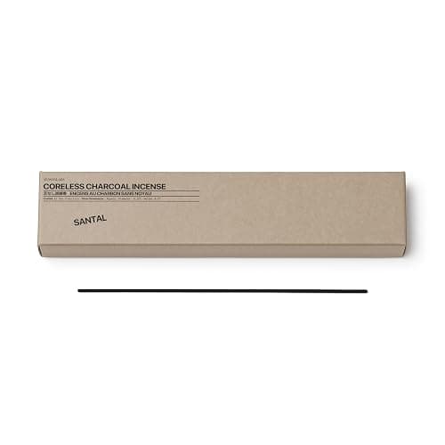 sesneslabs Santal Coreless Pure Incense Sticks, Artisan-Crafted Niche Scent, Exclusive Low-Smoke Bamboo Charcoal Formula, Clean-Burning, 1-Hour Burn Time, 20 Sticks - Image 1