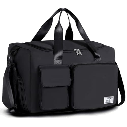 FIORETTO Women's Gym Duffle Bag with Shoes Compartment, 30L Capacity, Ideal for Travel, Gym, Sports, Duffel, Weekender - Image 1
