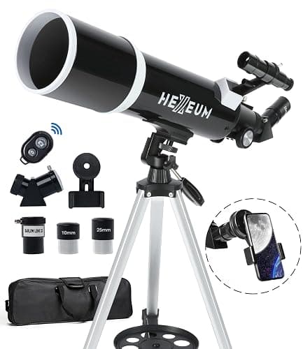 Koolpte Telescope for Adults & Beginner Astronomers - 80mm Aperture 600mm Fully Multi-Coated High Transmission Coatings with AZ Mount Tripod Phone Adapter, Carrying Bag, Wireless Control. - Image 1