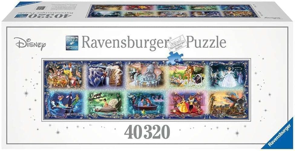Ravensburger - Disney Memorable Moments - Spectacular 40000 Piece Jigsaw Puzzle - Bold Imagery of Favorite Characters - Cinderella, Bambi & More - Puzzles for Adults - Image 1