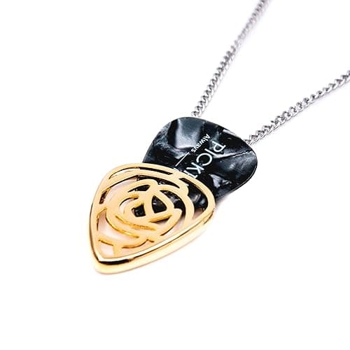 PICKRING Rose Guitar Pick Holder Necklace