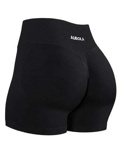 AUROLA Influence Workout Shorts for Women,2.5 3.5 4.5 5.5 6.5 No Roll Up Squat Proof Scrunch Seamless Compression Gym Short - Image 1