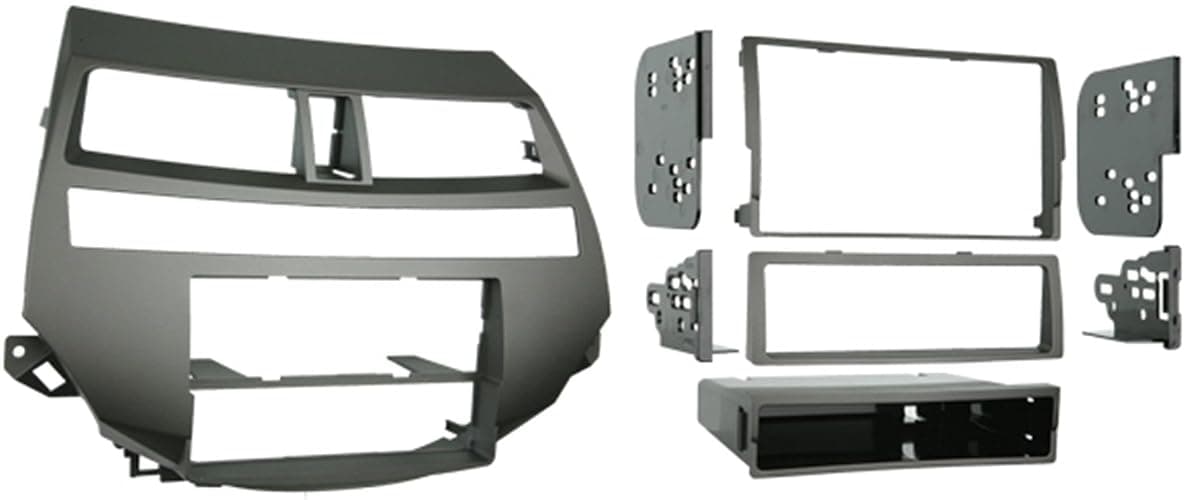 Metra Electronics 99-7875T Single/Double DIN Installation Kit for 2008-2009 Honda Accord Vehicles with Dual Zone Climate Control, Taupe - Image 1