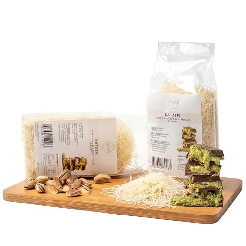 CHAYLAK Kataifi Shredded Fillo Dough, Dried & Shredded Phyllo Dough for Dubai Chocolate Bar Pistachio, Kadayif, Kataifi, Knafeh (3.5 oz) - Image 1