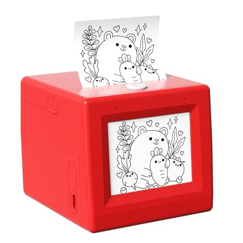 JUMP HERO Smart AI Voice Sticker Maker Machine,Mini Sticker Printer for Kids, Inkless Portable Thermal Sticker Printer Box with Photo Printing, DIY Label Maker for Scrapbooking, Crafts, Gift Wrapping - Image 1