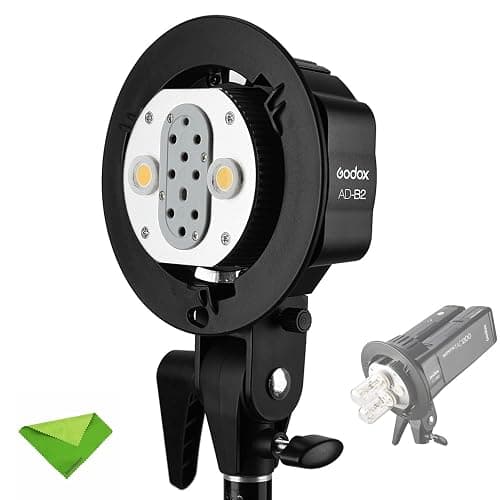 Godox AD-B2 Flash Bracket for AD200 Pro AD200Pro II Dual Power Twin Head Bowens Mount to Install 2 Godox AD200 AD200Pro Pocket Flashes or Flashpoint eVOLV 200 Speedlight to Achieve 400W Power Output - Image 1